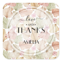 Boho Torkade Löv och Flowers Bröllop