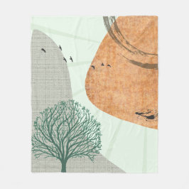 Boho Träd Fleecefilt