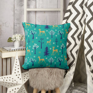 Boho Träd Guld är modern Kudde