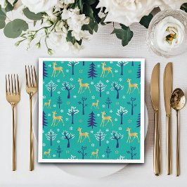 Boho Träd Guld är modern Pappersservett