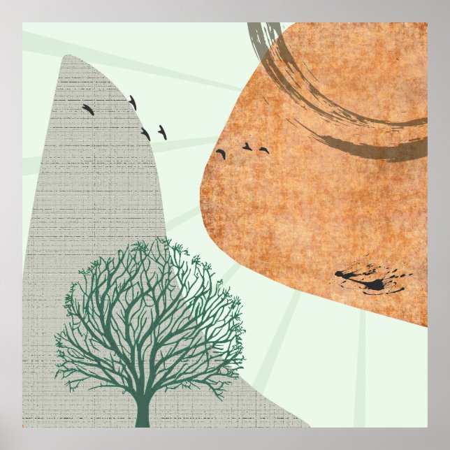 Boho Träd Poster (Framsidan)