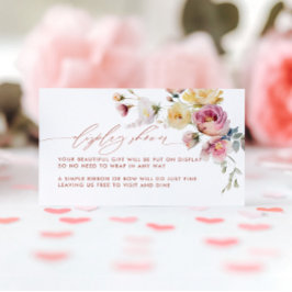 Boho Trädgård Ros Blommor Visa Dusch Tilläggskort