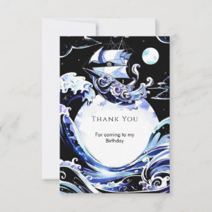 Boho Treasure Hunt Pirat Birthday Tack Kort