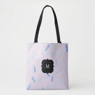 Boho Trendiga Fjädrar Lyxig Kollektion Tygkasse