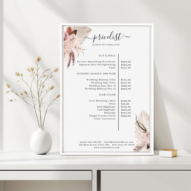 Boho-Trendigets prislista Poster (Skapare uppladdad)