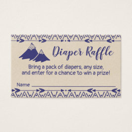 Boho Tribal Baby Shower Diaper Raffle Biljett