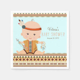 Boho Tribal Bebis Shower Pappersservett