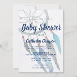 Boho Tribal Dreamcatcher Baby Shower-inbjudan Inbjudningar