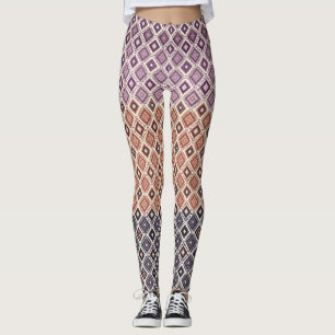Boho Tribal Geometrisk Leggings