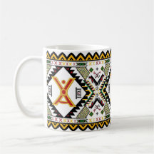 Boho Tribal Kaffekopp - Sydvästlig Geometrisk Az