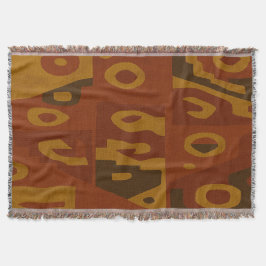 Boho Tribal Mönster Throw Blanket Filt