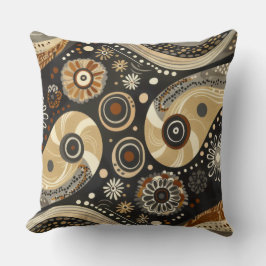Boho Tribal Paisley & Mandala Kuddöverdrag Kudde
