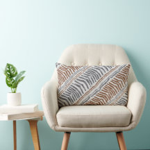 Boho Tribal Randig Ländryggskudde