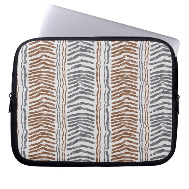 Boho Tribal Randig Laptopfodral Laptop Fodral (Framsidan)