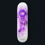 *~* Boho Tribal Shamanic Helig . Dream Catcher Mini Skateboard Bräda 18,5 Cm<br><div class="desc">* Western BOHO American Watercolor Abstrakt Dream Catcher Journey med vackra Feathers som en Shamanic-symbol för en Native American Andlig Healer eller BOHEMIAM-design. *** färg är till största delen skarp LAVENDER LILA MAGENTA färg på WHITE. Denna spritbaserade, esoteriska populära boho kreativ abstrakt modern drömmare och Fjäderdesign kommer med största sannolikhet...</div>