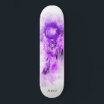 *~* Boho Tribal Shamanic Helig . Dream Catcher Mini Skateboard Bräda 18,5 Cm<br><div class="desc">* Western BOHO American Watercolor Abstrakt Dream Catcher Journey med vackra Feathers som en Shamanic-symbol för en Native American Andlig Healer eller BOHEMIAM-design. *** färg är till största delen skarp LAVENDER LILA MAGENTA färg på WHITE. Denna spritbaserade, esoteriska populära boho kreativ abstrakt modern drömmare och Fjäderdesign kommer med största sannolikhet...</div>