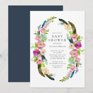 Boho Tribal WAN Baby Shower-inbjudan Inbjudningar
