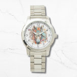 Boho Tribal Watercolor Horse Snyggt Chic Womans Armbandsur<br><div class="desc">Boho Tribal Watercolor Horse Snyggt Chic Womans Watches har en bohemisk vattenfärgshäst av blommigt. Skapat av Evco Studio www.zazzle.com/store/evcostudio</div>