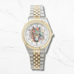 Boho Tribal Watercolor Horse Snyggt Chic Womans Armbandsur<br><div class="desc">Boho Tribal Watercolor Horse Snyggt Chic Womans Watches har en bohemisk vattenfärgshäst av blommigt. Skapat av Evco Studio www.zazzle.com/store/evcostudio</div>
