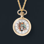 Boho Tribal Watercolor Horse Snyggt Chic Womans Armbandsur<br><div class="desc">Boho Tribal Watercolor Horse Snyggt Chic Womans Watches har en bohemisk vattenfärgshäst av blommigt. Skapat av Evco Studio www.zazzle.com/store/evcostudio</div>