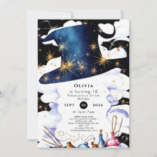 Boho Trollspö Magic Wizard Birthday Inbjudningar