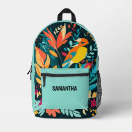 Boho Tropical Backpack for Teen Girls