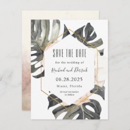 Boho Tropical Beach Wedding Spara datumet