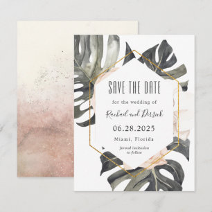 Boho Tropical Beach Wedding Spara datumet