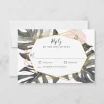 Boho Tropical Blommigt Geometric Ram Bröllop OSA