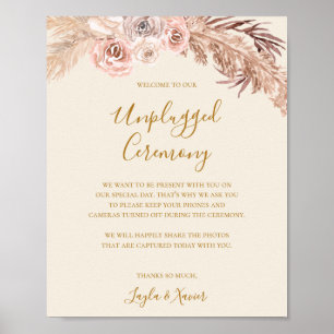 Boho Tropical Botanical Ceremoni i Elfenbenskust Poster