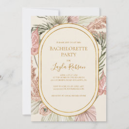Boho Tropical Botanical | Ivory Bachelorette Party Inbjudningar