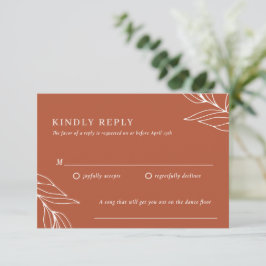 Boho Tropical Bröllop OSA Card Kort