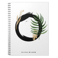 Boho Tropical Greenery Brev O Monogram
