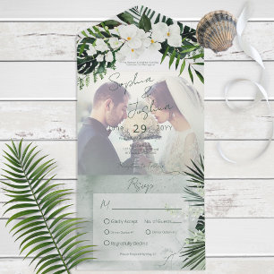 Boho Tropical Greenery Modern Fotomiddag