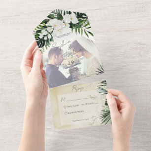Boho Tropical Greenery Modern Sand Photo ANPASSNIN