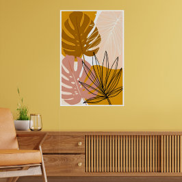 Boho Tropical Löv Art Poster