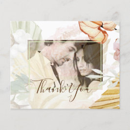 BOHO Tropical Pampas Grass Bröllop Flygblad