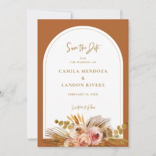 Boho Tropical Spara datum meddelande Card C103