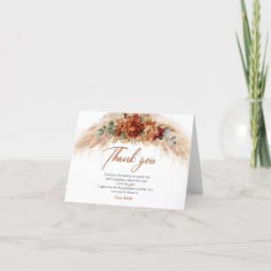 Boho tropical terracotta handflatan möhippa vikt tack kort