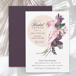 Boho Tropical Watercolor Botanical Möhippa Inbjudningar