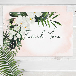 Boho Tropical Watercolor - tackkort Tilläggskort