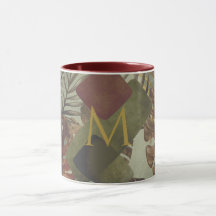 Boho tropiska monstera handflatan löv 70:e sommare