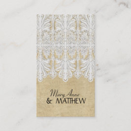 BOHO Tryckte ut Burlap i Snöre, det moderna Modet  Placeringskort