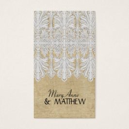 BOHO Tryckte ut Burlap i Snöre, det moderna Modet  Visitkort