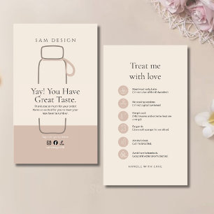 Boho Tumbler Instruktionspaket Inkluderat Visitkort