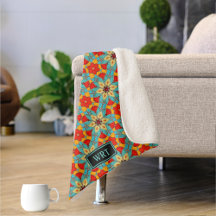 Boho Turcos Flower Retro Glass Tiles Loely