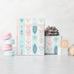 Boho Turkvoise, , Aqua, Ro, Teal & Ecru Presentpapper
