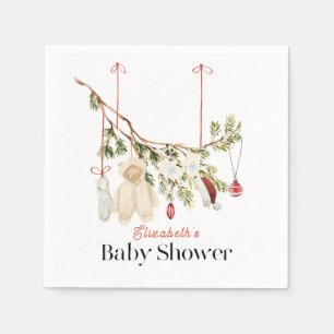 Boho Tvätt Clothes Baby Shower Pappersservett