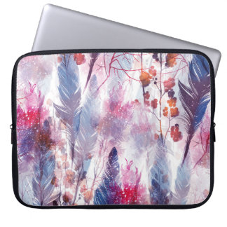 Boho Twigs och Feathers: Fashionable Artwork Laptop Fodral