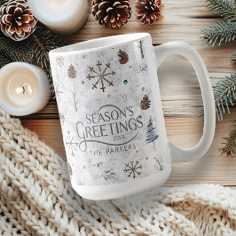 Boho Twigs & Pinecone, julnummer 986 Kaffemugg